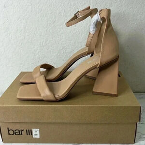 Bar III Flared Heel Dress Sandal Size 8M